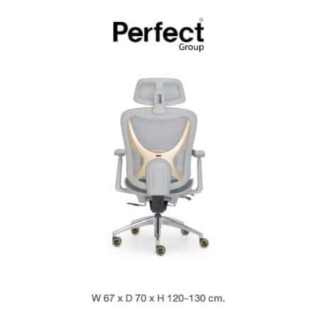เก้าอี้เกมมิ่ง Perfect รุ่น GRAMMY SERIES สีขาว